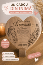 Cadou premium pentru mama❤Inima decorativa din lemn