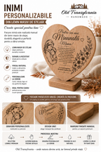 Cadou premium pentru mama❤Inima decorativa din lemn