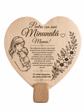 Cadou premium pentru mama❤Inima decorativa din lemn